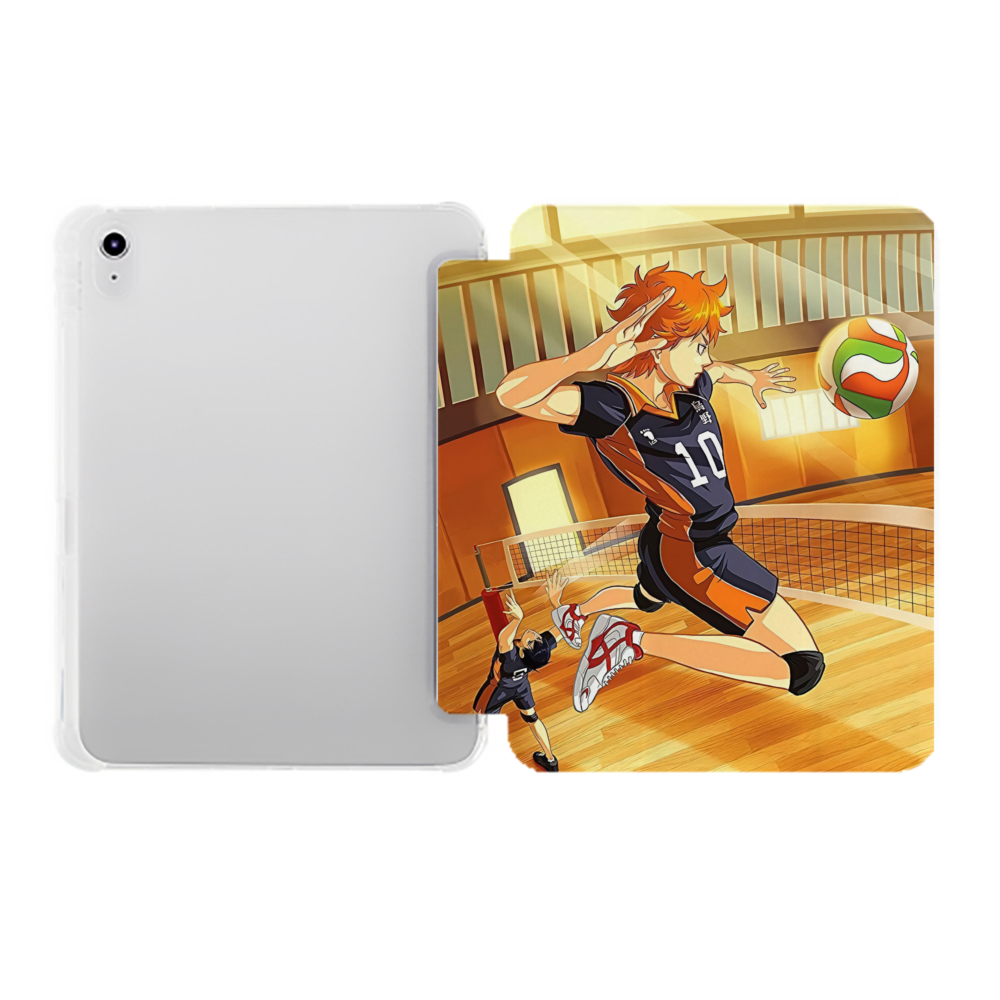 （画像用） ハイキュー!! Haikyu!! IPad ケース ペン収納付き 三つ折りスタンド PUレザー×シリコン 対応機種9.5/10.5/10.9インチ